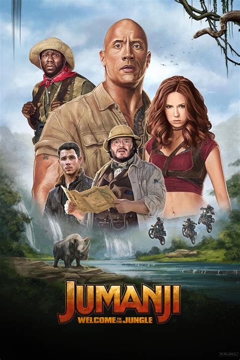 Jumanji: Welcome to the Jungle by Richard Philpott - Home of the Alternative Movie Poster -AMP-