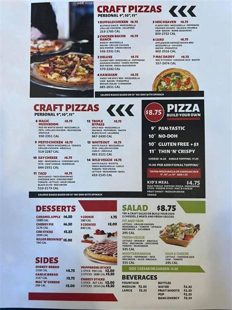 Online Menu of Rapid Fired Pizza Restaurant, Vienna, West Virginia, 32218 - Zmenu