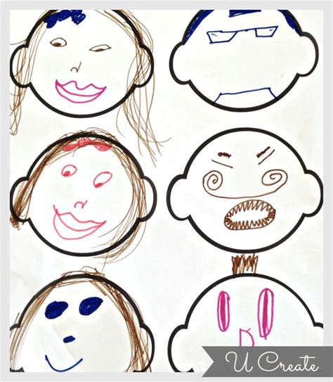 Free Printable for Kids – Blank Faces - U Create