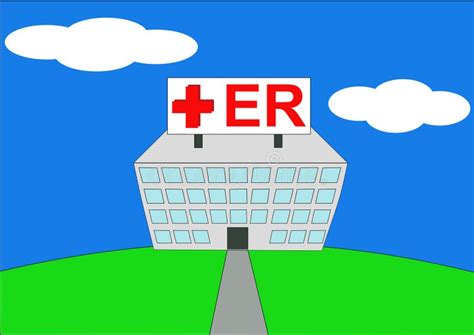 Illustration Of Hospital ER Stock Vector - Illustration: 896736