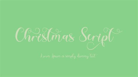 Christmas Script Font : Download Free for Desktop & Webfont