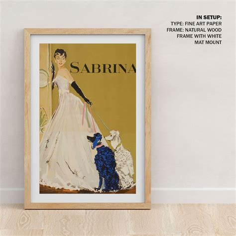 Sabrina (1954) Movie Poster: Buy Hollywood & Famous Movie Posters – Dessine Art