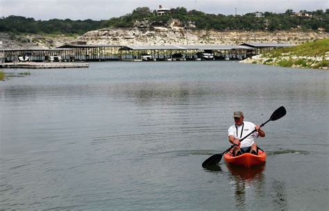 Drone photos show Diversion Lake near Medina Lake in Central Texas at ...