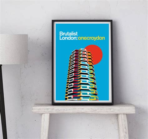 London Prints The Brutalist One Croydon Art Print By Eye for London Prints