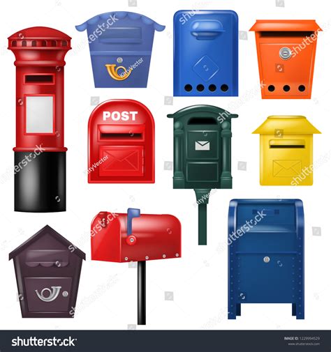 Mail Box Vector Post Mailbox Postal Stock Vector (Royalty Free ...