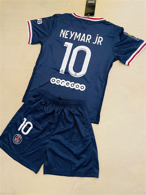 Neymar Jr 10 PSG home youth soccer jersey set for kids | Etsy