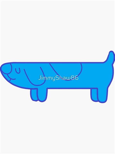 "Bluey Inspired Long Dog" Sticker for Sale by JimmyShaw86 | Redbubble