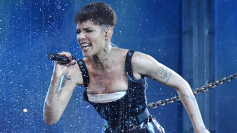 Halsey Sings 'Without Me' In The Pouring Rain At 2018 MTV EMAs | iHeart