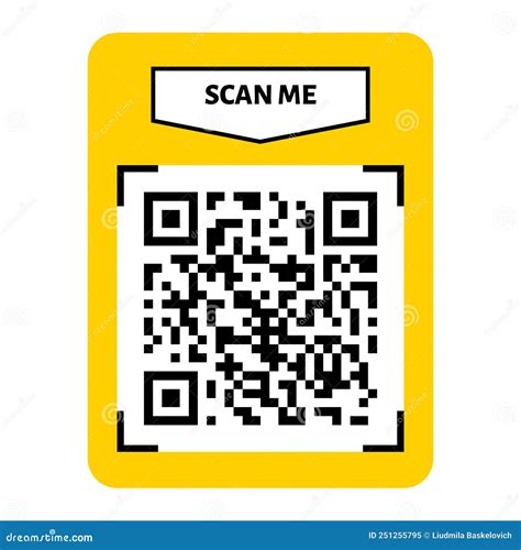 QR Code. Frame For Scan. Black Icon On White Backdrop. Vector For App And Web. | CartoonDealer ...