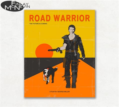 MAD MAX, Road Warrior Movie Poster, Fine Art Print orange Version - Etsy