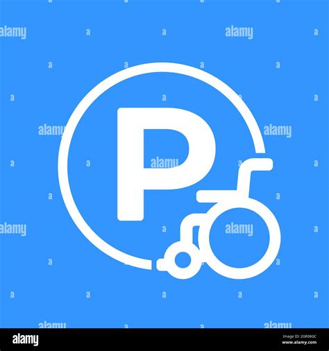 Disabled parking area Stock Vector Images - Alamy