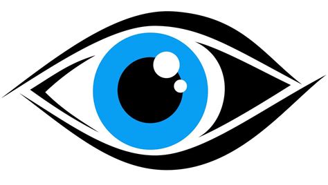 Logo with a blue eye 18836911 Vector Art at Vecteezy