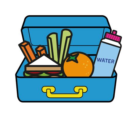 blue lunchbox transparent - Clipart World