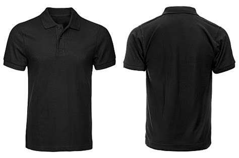 Black Polo Shirt Clothes Stock Photo - Download Image Now - Polo Shirt, Black Color, Template ...