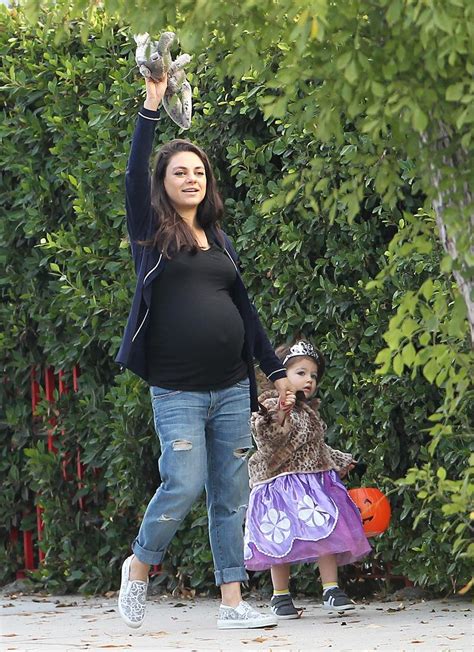 Ready To Pop! VERY Pregnant Mila Kunis & Ashton Kutcher Celebrate ...