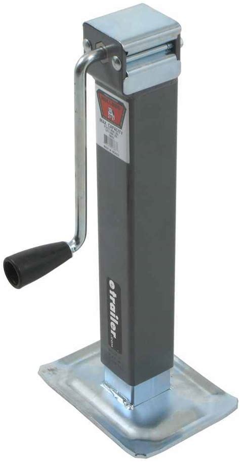 Bulldog Square Jack w/ Footplate - Fixed Leg - Sidewind - 10" Lift ...