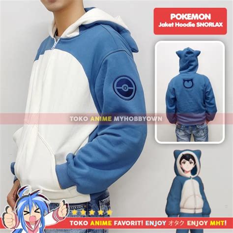 Jaket Hoodie Anime Pokemon Unite – SNORLAX Top Jacket – myhobbytown ...