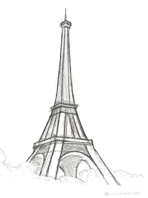 Pin by Manu on Belas Paisagens | Eiffel tower, Eiffel tower drawing, Pencil drawings easy