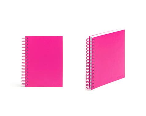 medium spiral notebook pink | glottman.com