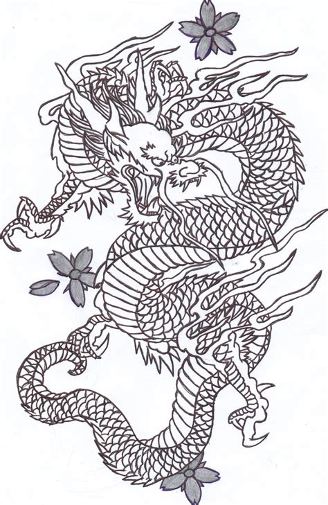 Get Chinese Dragon Drawing Easy Images - Shiyuyem