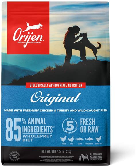 ORIJEN Original Grain-Free Dry Dog Food, 4.5-lb bag - Chewy.com