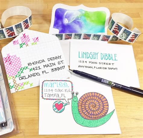 How to Create Happy Mail Envelopes 3 Ways - Tombow USA Blog