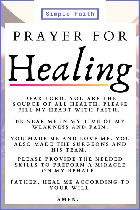 Prayers For Healing