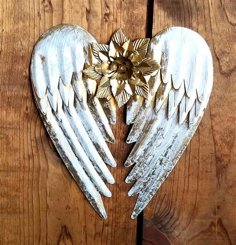 Metal Angel Wings Wall Decor / Angel Wing Wall Decor / Shabby | Etsy