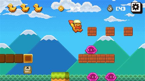 🕹️ Play Run Run Duck Game: Free Online Retro Duck Platformer Video Game for Kids & Adults