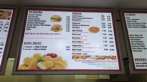 Menu at Helston Grill fast food, Helston, 35 Coinagehall St