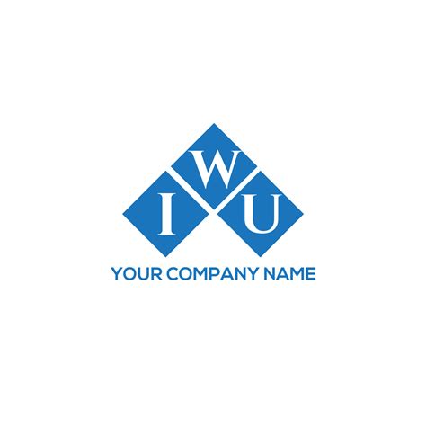 IWU letter logo design on white background. IWU creative initials letter logo concept. IWU ...