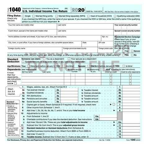 What’s New On Form 1040 For 2020 | Taxgirl