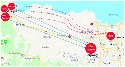 Map of existing Cilegon E-Archive (CEA) system. | Download Scientific ...