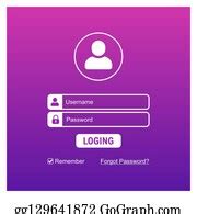 900+ Login Screen Ui Clip Art | Royalty Free - GoGraph