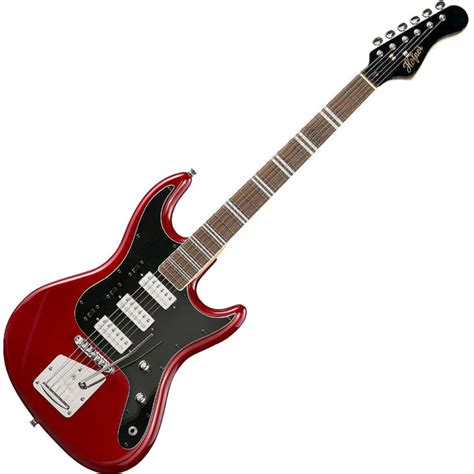 DISC Hofner HCT Galaxie Electric Guitar, Red at Gear4music