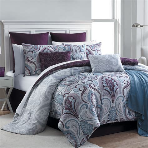 Essential Home 16-Piece Complete Bed Set - Bedrose Plum - Home - Bed & Bath - Bedding - Bedding ...