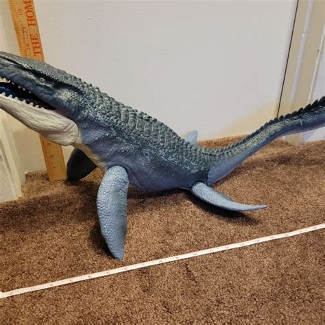 Mattel Jurassic World Real Feel Mosasaurus Dinosaur Action Figure w ...