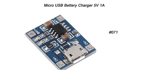 TP4056 Lithium Battery Charger Micro USB 18650 Li-ion 5V 1A - Chamara ...