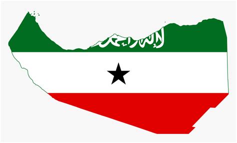 Somaliland Flag Map, HD Png Download - kindpng