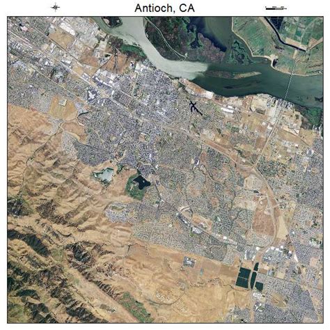 Aerial Photography Map of Antioch, CA California