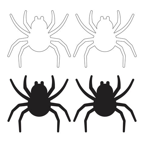 Spider Template - 12 Free PDF Printables | Printablee