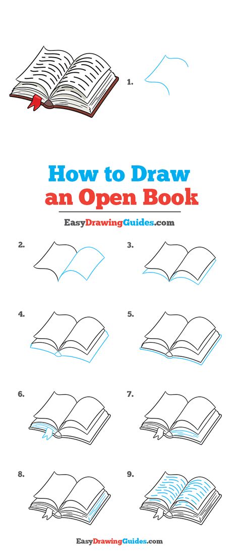 How to Draw an Open Book - Really Easy Drawing Tutorial