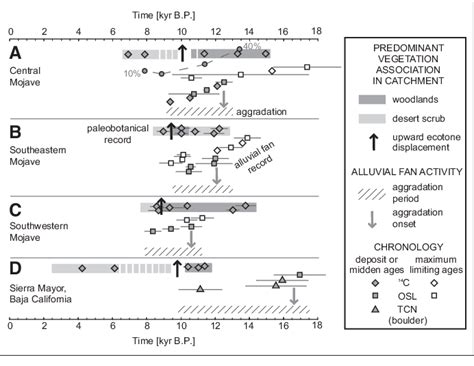 Comparison of alluvial fan aggradation with vegetation changes during... | Download Scientific ...