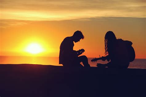 Sunset Couple Free Stock Photo - Public Domain Pictures