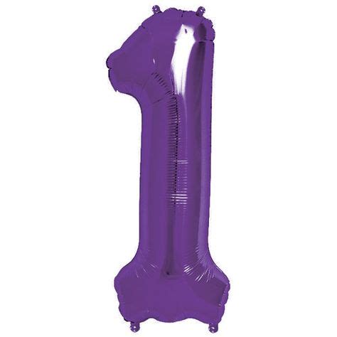 Purple Number 1 Balloon - 34 inch Foil | Purple, Party shop, Fancy