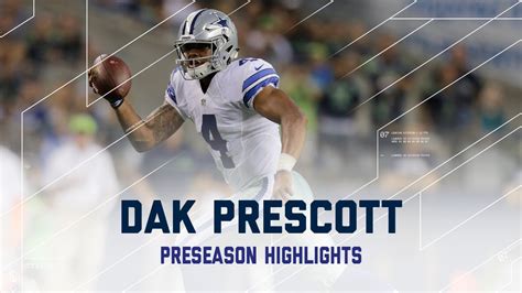 Every Dak Prescott Throw from Week 3 | 2016 NFL Preseason Highlights ...