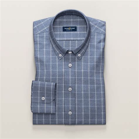 Blue flannel shirt | Tailor Store®