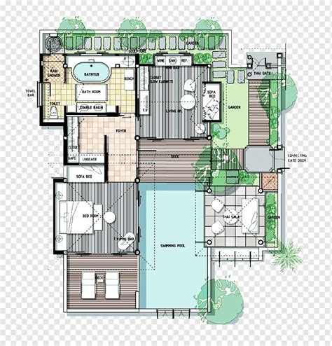 Floor Plan Design With Pool - Homedecorations