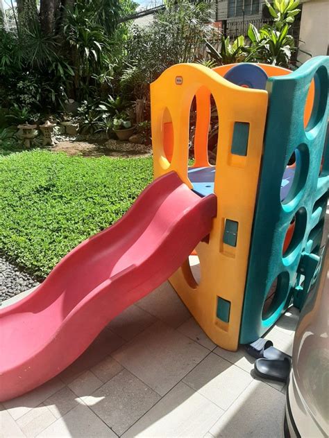 Little Tikes slide with playarea and climber, Babies & Kids, Infant Playtime on Carousell