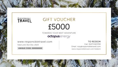 Company holiday travel vouchers from Responsible Travel